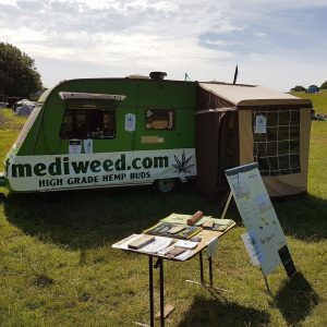 Mediweed with the Hempvan at Wilkswood Festival