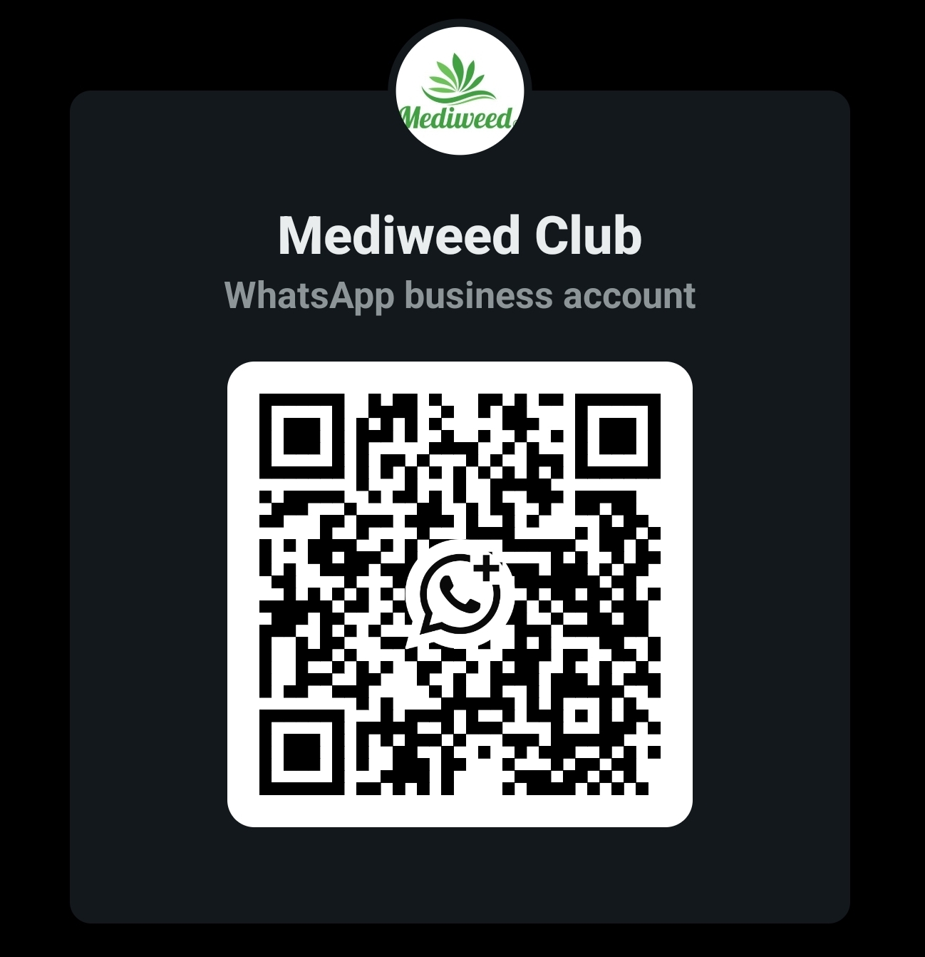 Mediweed Club WhatsApp QR